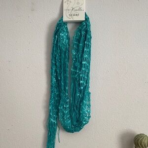 Noelle Turquoise Shimmer Scarf